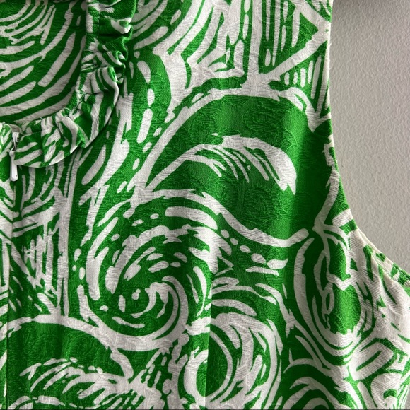 Lilly Pulitzer Green and White Darling Shift Dress Sz 6 - Picture 10 of 11